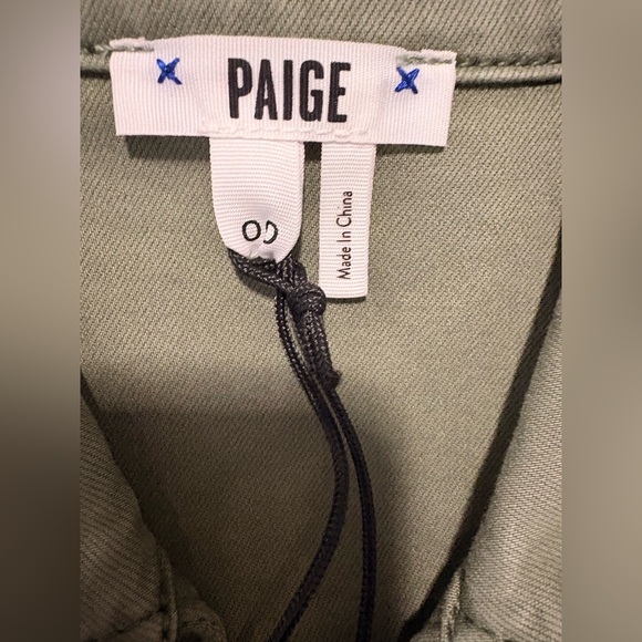 PAIGE Brooklyn Belted Jumpsuit in Vintage Ivy Green Size 00 Brand NWT!! - Picture 5 of 16